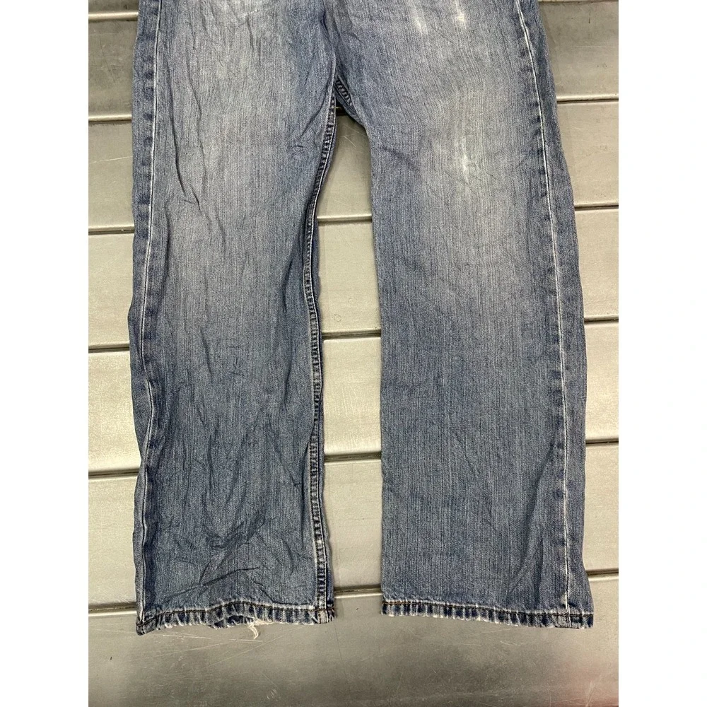 Levis 569 Loose Straight Jeans Mens 36x33 Blue‎ Medium Wash Denim